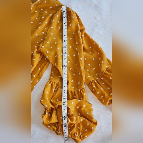 Romantic Wrap Top Fall Colors Tie Front Bell Shape Cuffs Size M - Picture 8 of 9